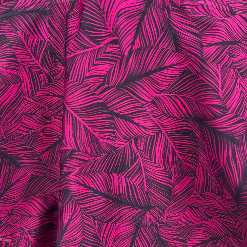 EDDIE BAUER Pink Navy One Piece Swimsuit Women's Size L Criss Cross Back - Picture 2 of 6